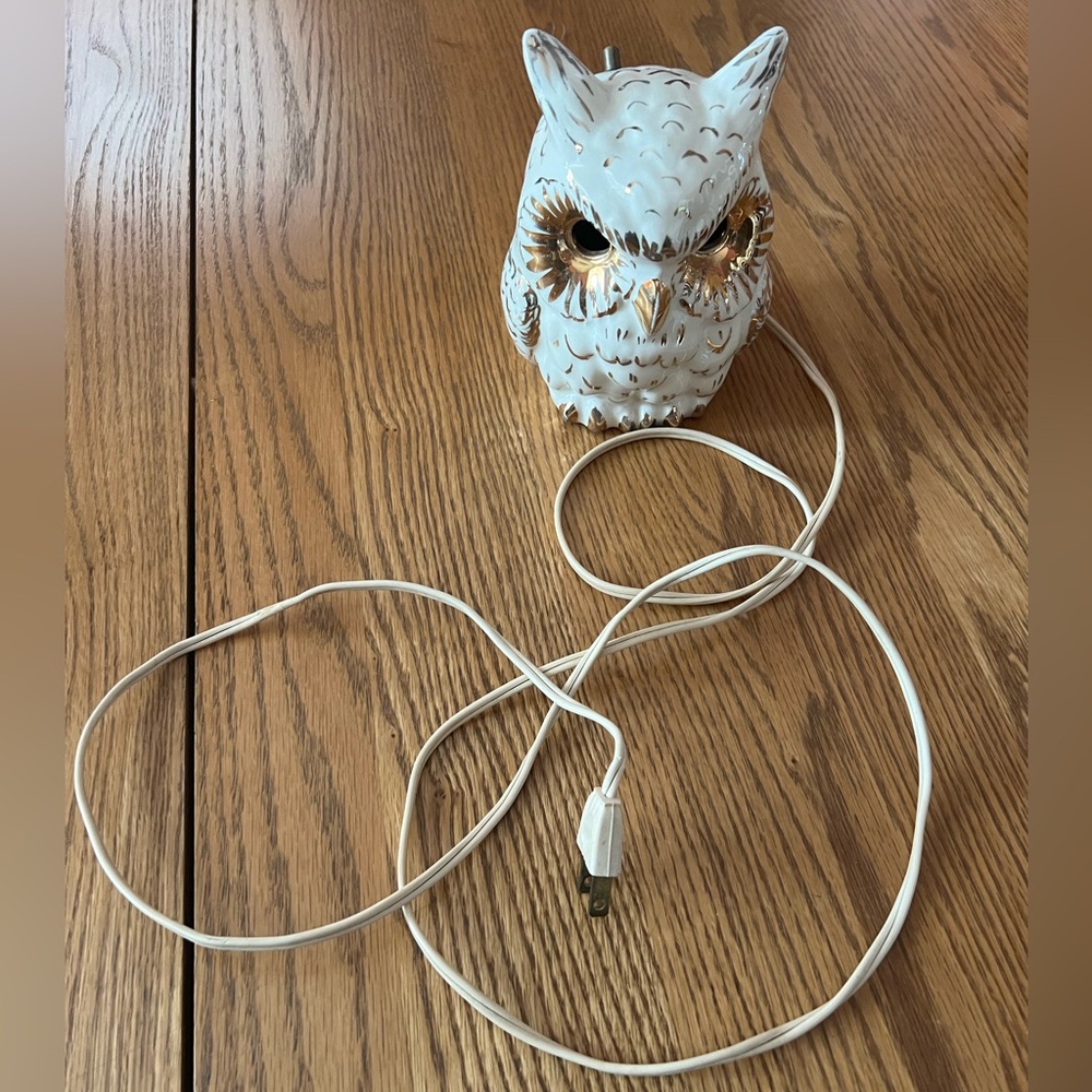 Vintage Handmade Ceramic Hoot Owl Nightlight With Switch 🦉 - Picture 11 of 16